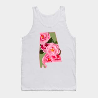 Alabama State Flower Camellia Tank Top